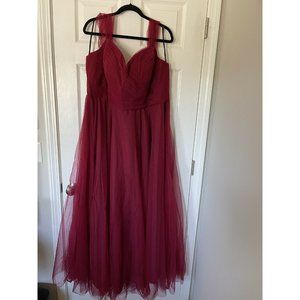 NWT AW Bridal Red Gown - Size 22